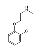 Ethylamine, 2-(o-chlorophenoxy)-N-methyl-, Structure