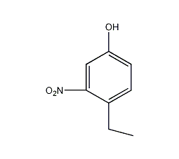 4-乙基-3-硝基苯酚结构式