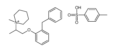 1-[1-(2-benzylphenoxy)propan-2-yl]-1-methylpiperidin-1-ium,4-methylbenzenesulfonic acid Structure