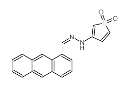 1-Anthracenecarboxaldehyde, 3-thienylhydrazone, S,S-dioxide (9CI) picture