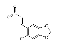 5-fluoro-6-(2-nitrovinyl)-benzo[1,3]dioxole Structure