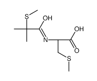 (2R)-2-[(2-methyl-2-methylsulfanylpropanoyl)amino]-3-methylsulfanylpropanoic acid Structure