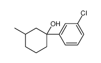 1-(3-chlorophenyl)-3-methylcyclohexan-1-ol Structure