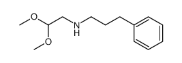 N-(2,2-dimethoxyethyl)-3-phenylpropan-1-amine结构式