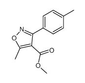 4-ISOXAZOLECARBOXYLIC ACID, 5-METHYL-3-(4-METHYLPHENYL)-, METHYL ESTER结构式