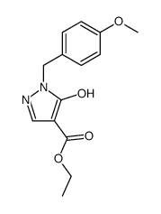 ethyl 5-hydroxy-1-(4-methoxybenzyl)-1H-pyrazol-4-carboxylate Structure