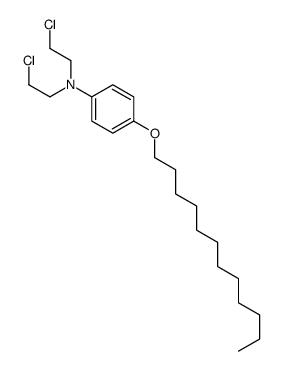 N,N-bis(2-chloroethyl)-4-dodecoxyaniline结构式