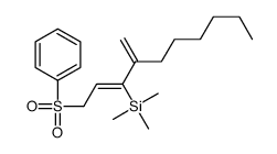 [1-(benzenesulfonyl)-4-methylidenedec-2-en-3-yl]-trimethylsilane结构式