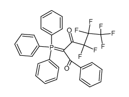 4,4,5,5,6,6,6-heptafluoro-1-phenyl-2-(triphenylphosphoranylidene)hexane-1,3-dione结构式