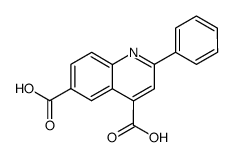 2-phenylquinoline-4,6-dicarboxylic acid Structure