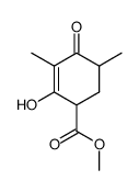 3,5-Dimethyl-2,4-dioxo-1-cyclohexancarbonsaeure-methylester Structure