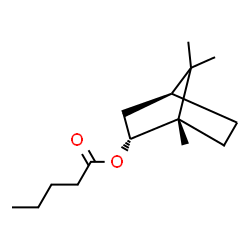 (1S-endo)-1,7,7-trimethylbicyclo[2.2.1]hept-2-yl valerate Structure