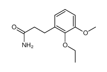 3-(2-ethoxy-3-methoxy-phenyl)-propionic acid amide结构式