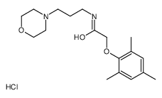 N-(3-morpholin-4-ium-4-ylpropyl)-2-(2,4,6-trimethylphenoxy)acetamide,chloride Structure