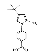 4-(5-AMINO-3-TERT-BUTYL-PYRAZOL-1-YL)-BENZOIC ACID structure