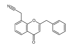 2-(2-benzyl-4-oxo-4H-chromen-8-yl)acetonitrile结构式