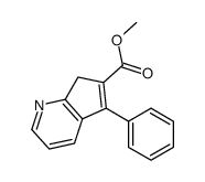 methyl 5-phenyl-7H-cyclopenta[b]pyridine-6-carboxylate结构式