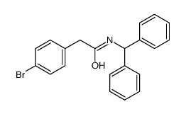 N-benzhydryl-2-(4-bromophenyl)acetamide结构式