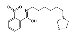 2-nitro-N-[6-(1,3-thiazolidin-3-yl)hexyl]benzamide结构式