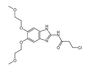 N-[5,6-Bis-(2-methoxy-ethoxy)-1H-benzoimidazol-2-yl]-3-chloro-propionamide Structure