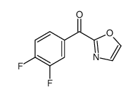 2-(3,4-DIFLUOROBENZOYL)OXAZOLE结构式