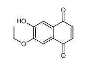 6-ethoxy-7-hydroxynaphthalene-1,4-dione结构式