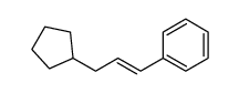 3-cyclopentylprop-1-enylbenzene Structure