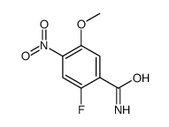 2-fluoro-5-methoxy-4-nitrobenzamide Structure