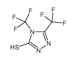 3,4-bis(trifluoromethyl)-1H-1,2,4-triazole-5-thione Structure