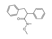 N-Methoxy-N-methyl-2,3-diphenyl-propionamide结构式