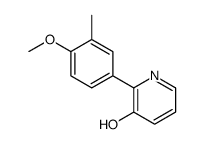 2-(4-methoxy-3-methylphenyl)pyridin-3-ol结构式