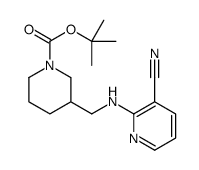 3-[(3-Cyano-pyridin-2-ylamino)-methyl]-piperidine-1-carboxylicacidtert-butylester Structure