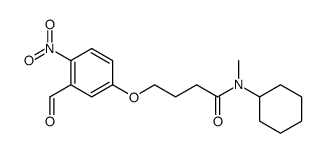 N-Cyclohexyl-N-methyl-4-(3-formyl-4-nitrophenyl)-oxybutyramide结构式