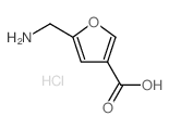 5-Aminomethyl-furan-3-carboxylic acid hydrochloride Structure