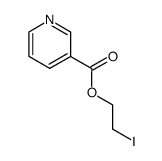 nicotinic acid-(2-iodo-ethyl ester) Structure