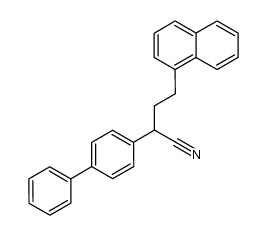 2-[Biphenylyl-(4)]-4-[naphthyl-(1)]-butyronitril结构式