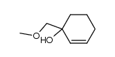 1-(methoxymethyl)cyclohex-2-enol结构式