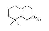 8,8-dimethyl-1,2,3,4,5,6,7,8-octahydronaphthalene-2-one结构式