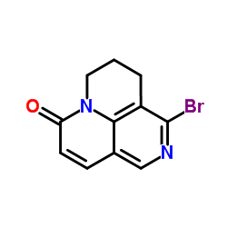 3-Bromo-5,6-dihydro-4H,8H-pyrido[3,2,1-ij][1,6]naphthyridin-8-one Structure