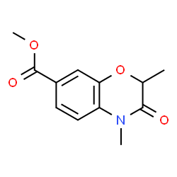 Methyl 2,4-dimethyl-3-oxo-3,4-dihydro-2H-1,4-benzoxazine-7-carboxylate structure