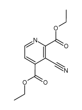 diethyl 3-cyano-2,4-pyridinedicarboxylate Structure