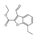 ethyl 7-ethyl-3-formyl-1-benzofuran-2-carboxylate结构式