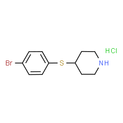 4-[(4-bromophenyl)thio]piperidine hydrochloride Structure