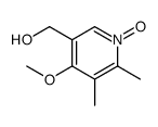 5-Hydroxymethyl-4-methoxy-2,3-dimethylpyridine N-oxide结构式