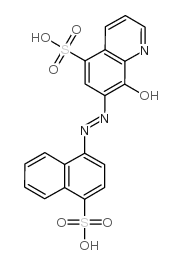 8-hydroxy-7-[(4-sulpho-1-naphthyl)azo]quinoline-5-sulphonic acid Structure