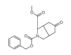 (1S)-2-benzyl 1-methyl 5-oxohexahydrocyclopenta[c]pyrrole-1,2(1H)-dicarboxylate Structure