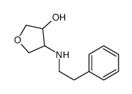 4-(PHENETHYLAMINO)TETRAHYDROFURAN-3-OL结构式