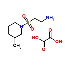 2-[(3-Methyl-1-piperidinyl)sulfonyl]ethanamine ethanedioate (1:1)结构式