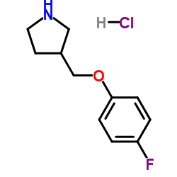 3-[(4-FLUOROPHENOXY)METHYL]PYRROLIDINEHYDROCHLORIDE Structure