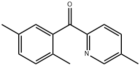 2-(2,5-Dimethylbenzoyl)-5-methylpyridine Structure